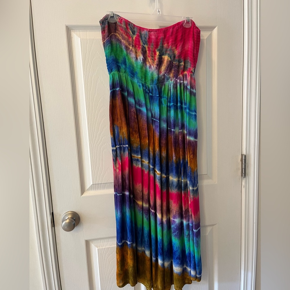 Nolita NYC Tube Top Multi-Color Midi Casual Dress